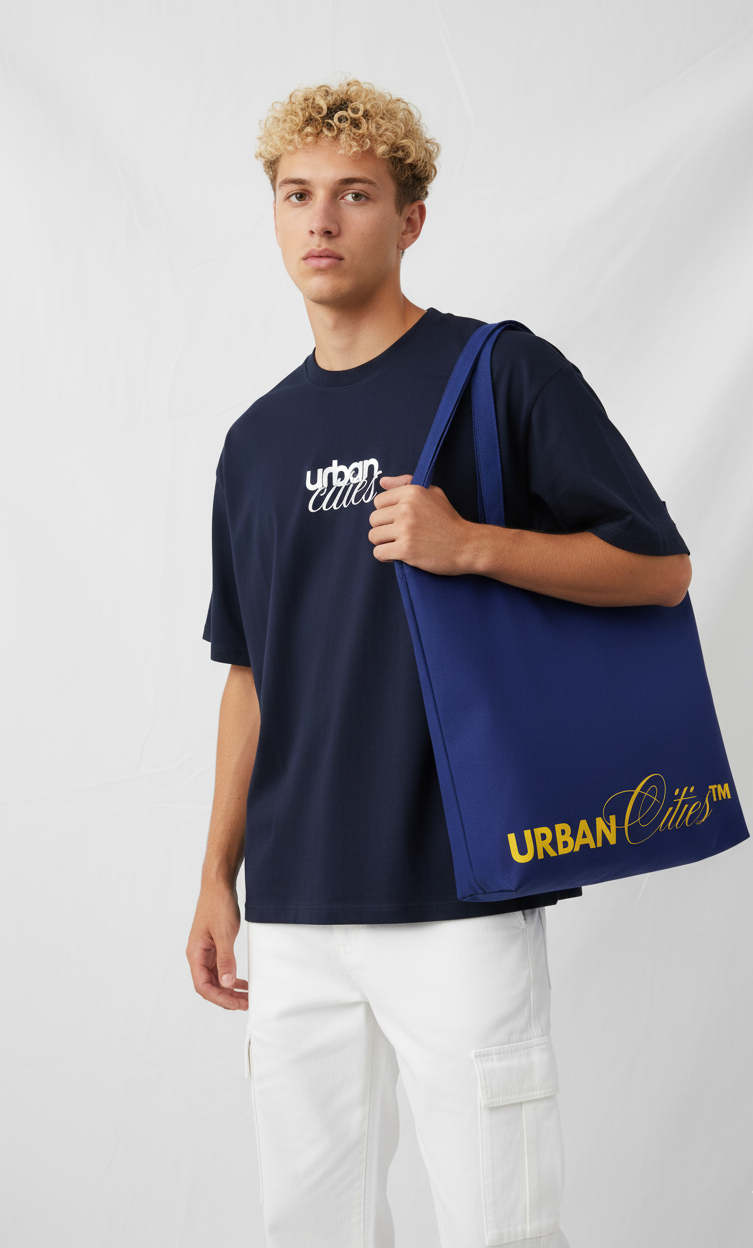 ELECTRIC BLUE TOTEBAG