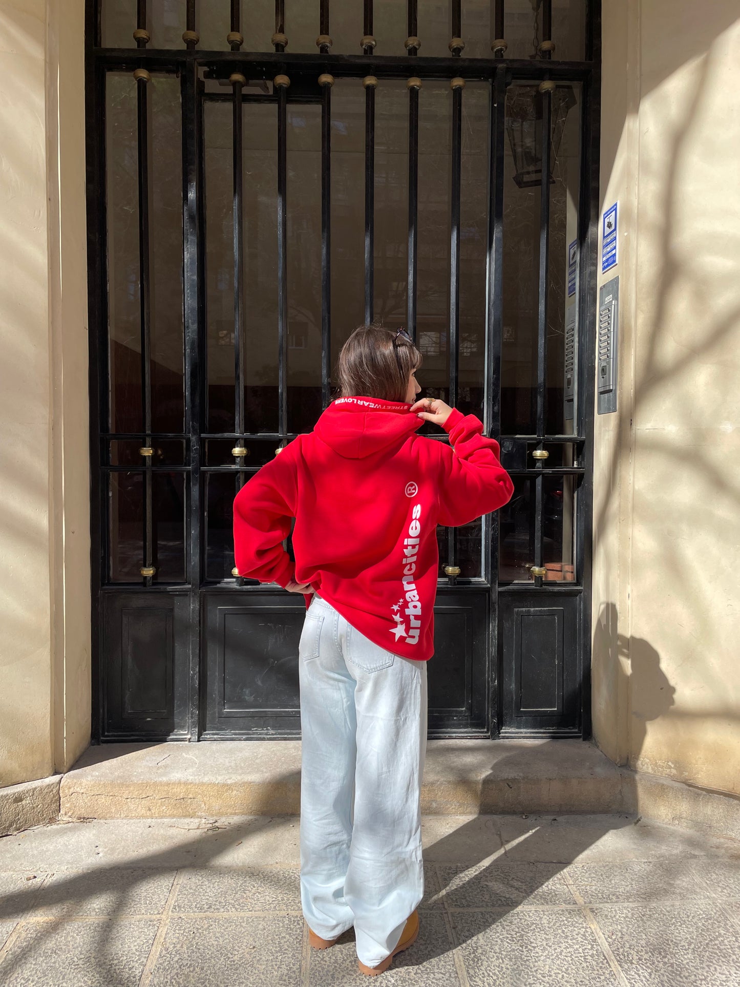 WORLDWIDE RED HOODIE