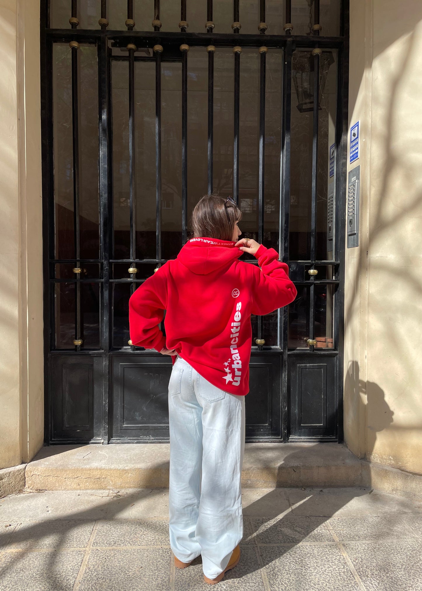 WORLDWIDE RED HOODIE