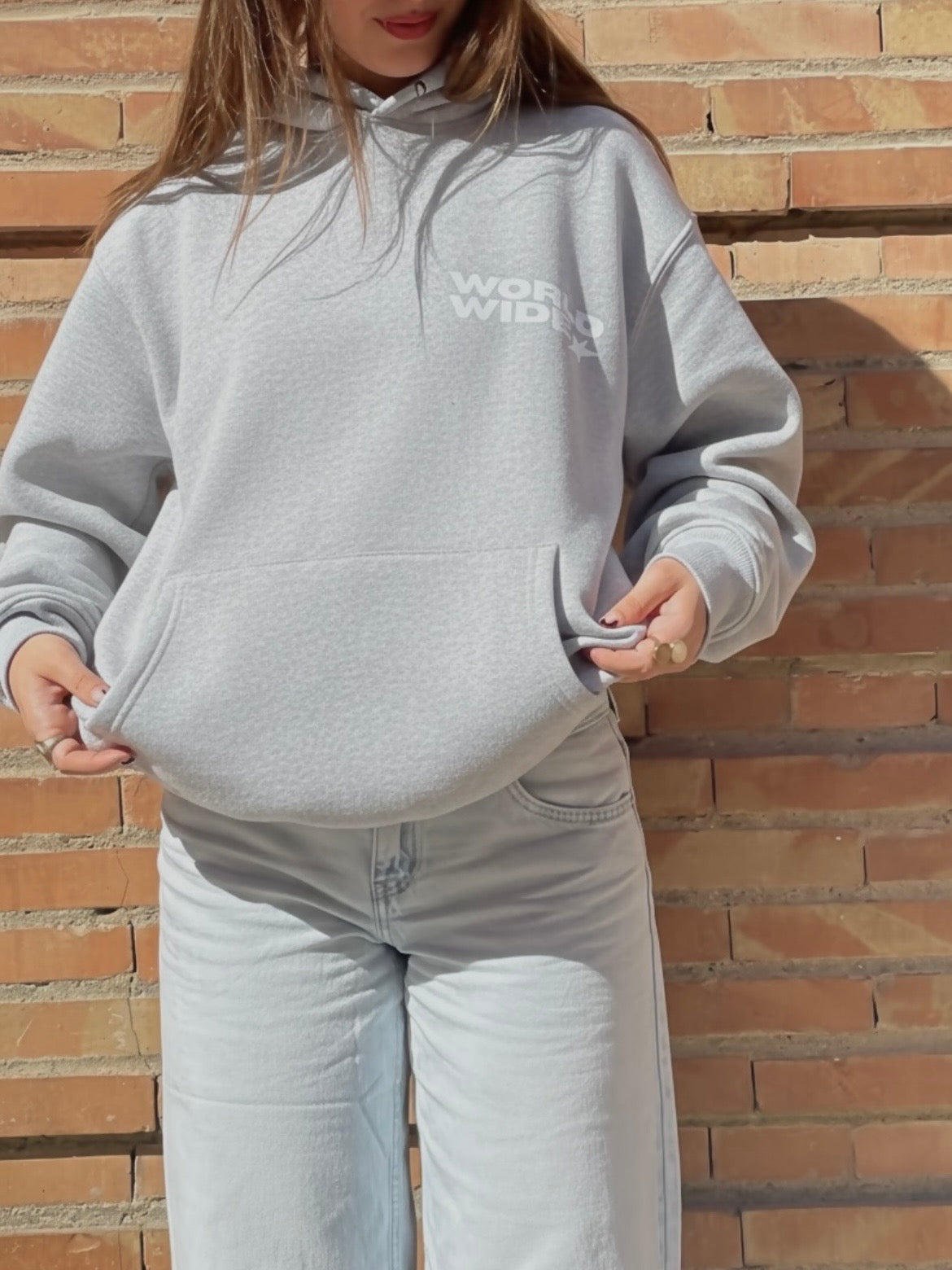 GREY WORLDWIDE HOODIE