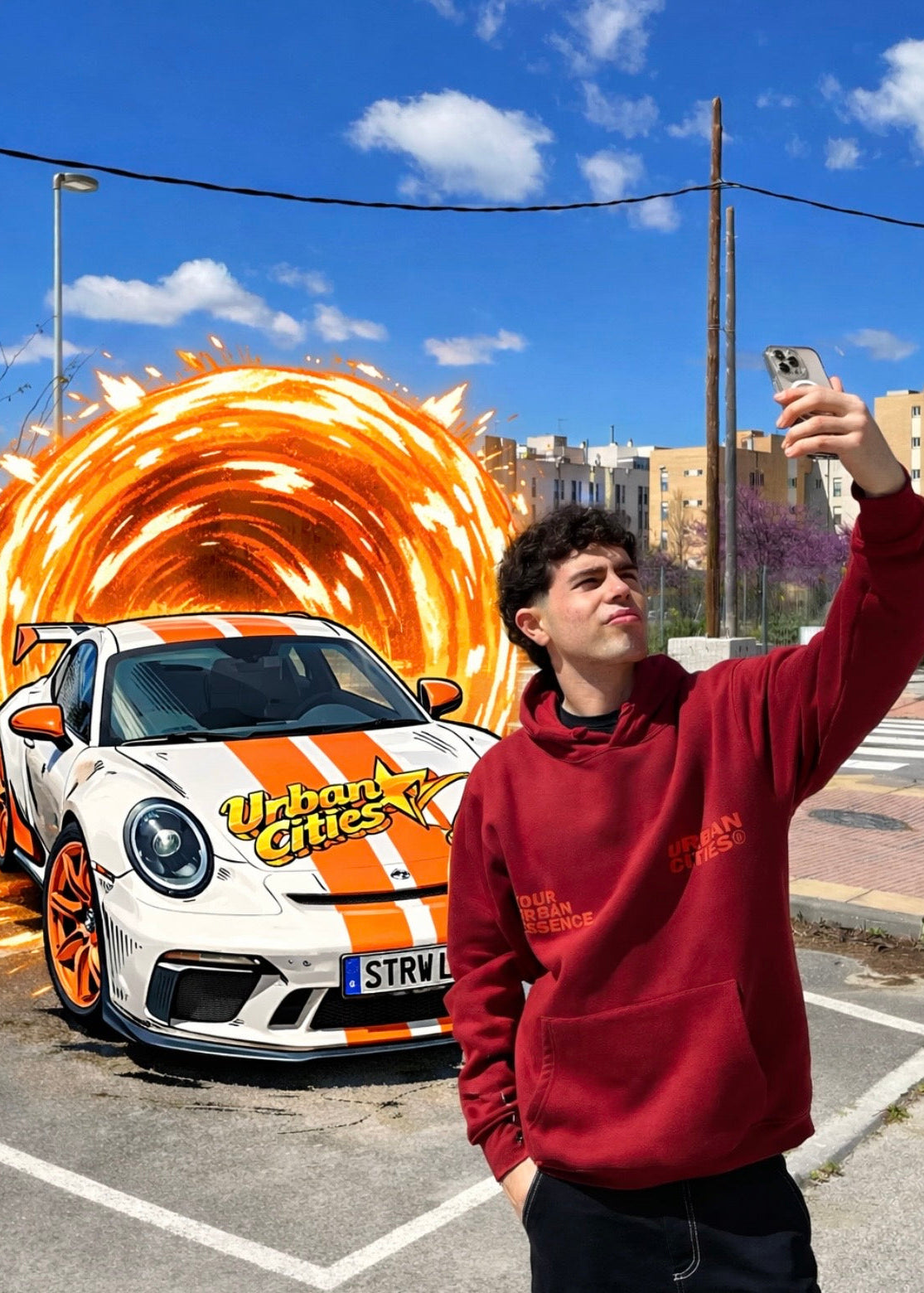 URBANCITIES OFFICIAL GARNET HOODIE