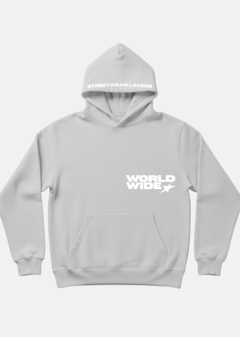 GREY WORLDWIDE HOODIE