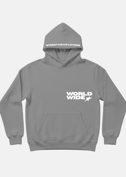 GREY WORLDWIDE HOODIE